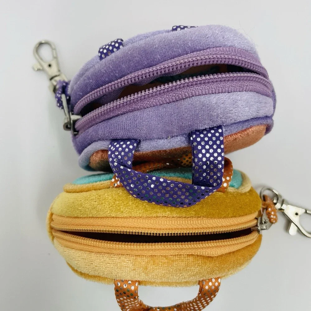 SeaWorld Aurora Plush Coin Purse Set‎ Cutie Splash Mini Backpack Clips 2pc